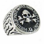 FSR11W12 cross bone  skull mosonic ring 