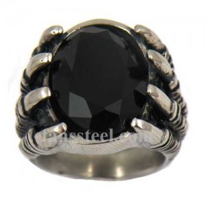 FSR13W40 wemen eagle claw hold the black stone ring