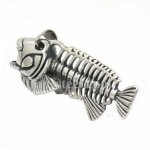 FSP17W65 Fish skeleton pendant