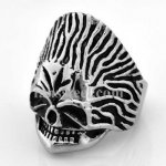 FSR07W92 flame angry Ghost Skull skeleton gothic Ring