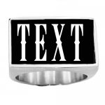 4SBSL customized 4 letters initials ring monogram name ring