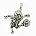 FSP15W64  ghost playing football pendant