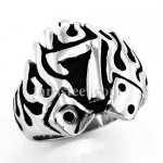 FSR10W86 flame lucky seven gamble dice ring