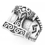 FSR20W78 tribal thors hammer ring