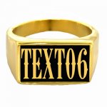 6GBGL Memorial 6 Letters Monogram Ring Customized Initials Ring Personalized Giftt