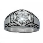 FSR10W06 star stone setting ring 