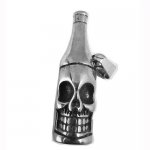 FSP19W45  Bottle Skull Pendant