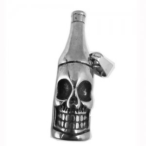 FSP19W45 Bottle Skull Pendant
