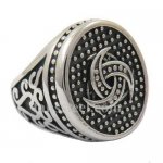 FSR12W98  wind wheel dot around Bohemian ring