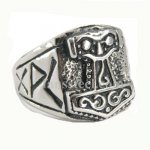 FSR09W58 Mjolnir Viking thor hammer ring