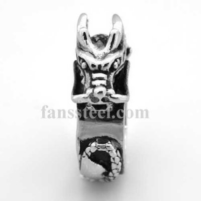 FSR08W03B Spiral Dragon Chinese Zodiac Sign ring