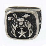 FSR11W39 shriner masonic Ring