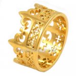FSR12W33G Gold plating crown ring