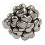 FSR08W63 heart flower Ring 