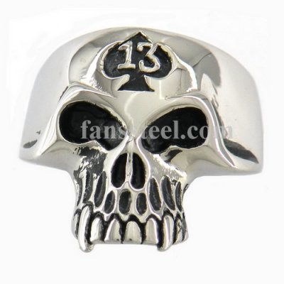 FSR10W00 13 Ace evil skull ring