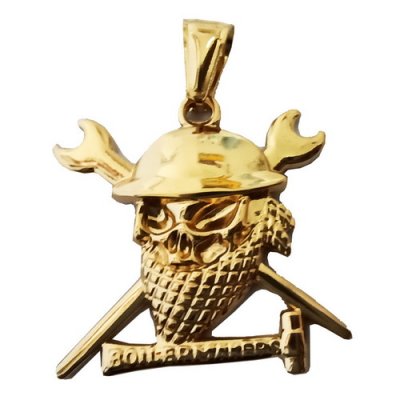 FSP18W79 Cross Spanner Hammer Skull Pendant
