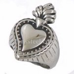 FSR14W19 spade heart ring