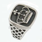 FSR12W64 Christ cross crown ring