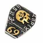 FSR11W08G 69 ER G skull easy rider biker ring