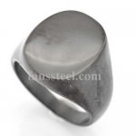 FSR06W21B engravable plain oval signet ring