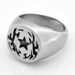 FSR08W90 Star Medallion Ring