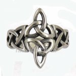 FSR12W51 celtic flower knot Irish Viking ring