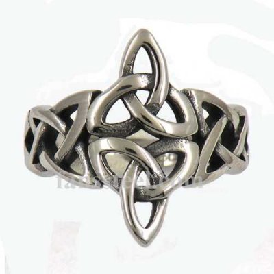 FSR12W51 celtic flower knot Irish Viking ring