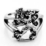FSR10W11 Filand Leo lion signet ring