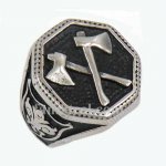 FSR13W47 shield Hexagon cross axe ring