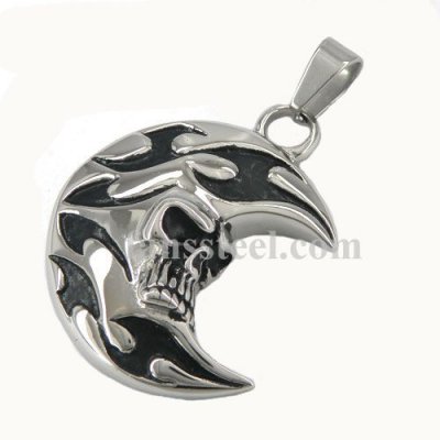 FSP16W46 skull moon pendant