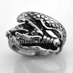 FSR00W07B Spiral Dragon Chinese Zodiac Sign ring 