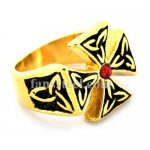 FSR10W03GR celtic German military Cross ring