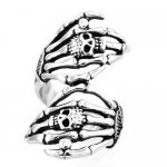 FSR20W77 skull hand claw ring