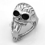 FSR07W72 Skull Medallion skeleton gothic Ring