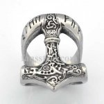 FSR14W99 inscription thors hammer ring