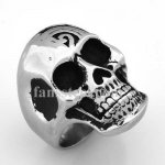 FSR09W11 Chinese Yin Yang  skull ring