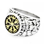 FSR20W67G Viking Compass Vegvisir ring