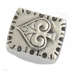 FSR12W81 Mexician square spade ring