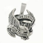 FSP15W43 live to ride eagle biker pendant 