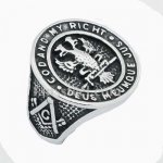 FSR14W67 freemasonry eagle scout masonic ring