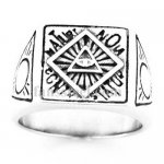 FSR20W32 triangle sun god's all seeing eye freemason ring 