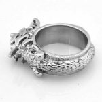 FSR08W03 Spiral Dragon Chinese Zodiac Sign ring 