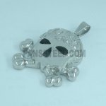 FSP14W68 Pirate Skull Crossbones Pendant