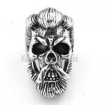 FSR20W39 ancient beard skull ring