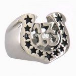 FSR10W84 maltese horse shape stars  13 Ring