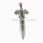 FSP16W25 double snake dragon sord pendant