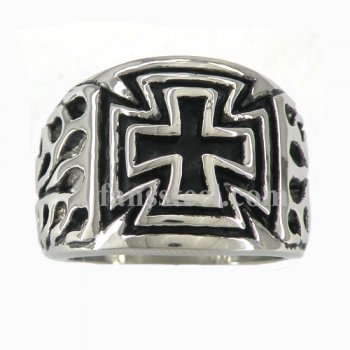 FSR10W56 iron german cross Ring