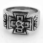 FSR08W68  Concentric Maltese Cross  Ring