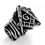 FSR20W98 freemasonry all seeing eye god's miracle masonic ring