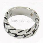 FSR10W04  twist wave Infinity ring 